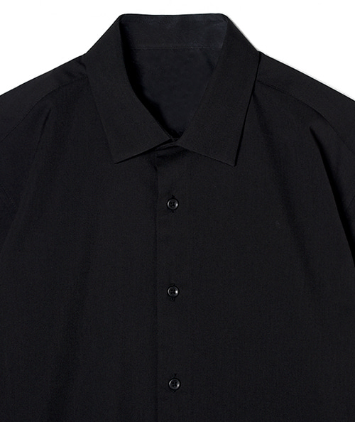 [던필드] 블랙 드레스 스판 셔츠 P8WS1605