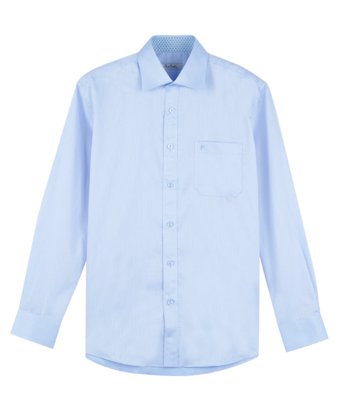 [피에르가르뎅] 줄도비 스트레치 커프스 블루 셔츠 PJDS3704 - 던필드몰_DawnFieldMall
