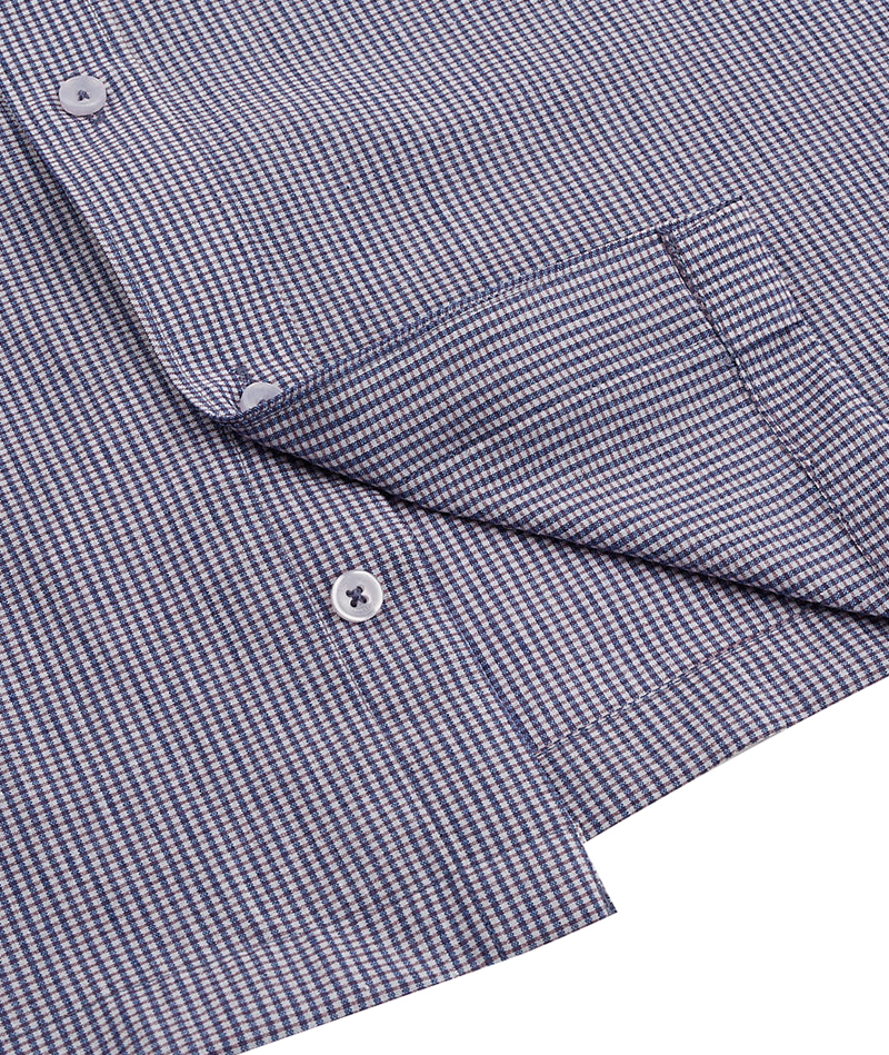 [피에르가르뎅] 잔체크 패턴 노말핏 남자 셔츠 PMWS2615