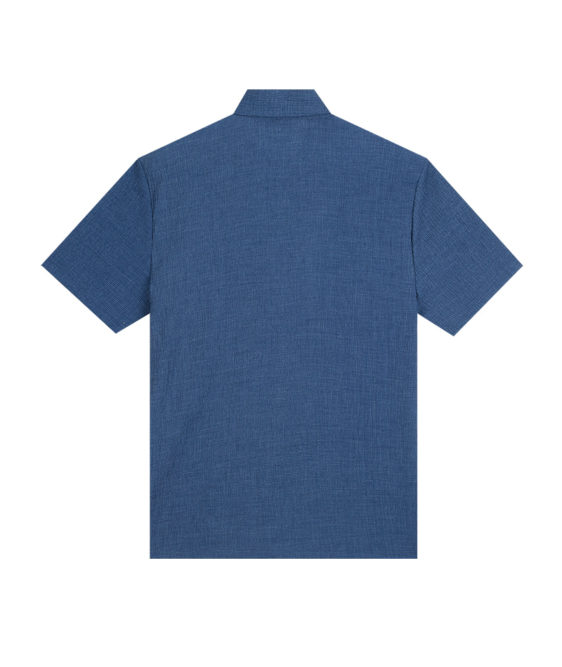 [피에르가르뎅]  리플 지지미 변형 카라 티셔츠 POTS2425