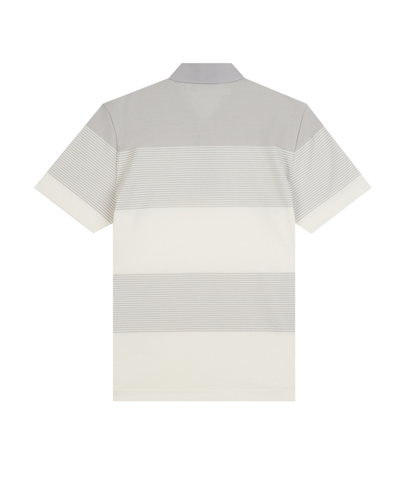 [피에르가르뎅] 블록 스트라이프 패턴 카라 티셔츠 POTS2417